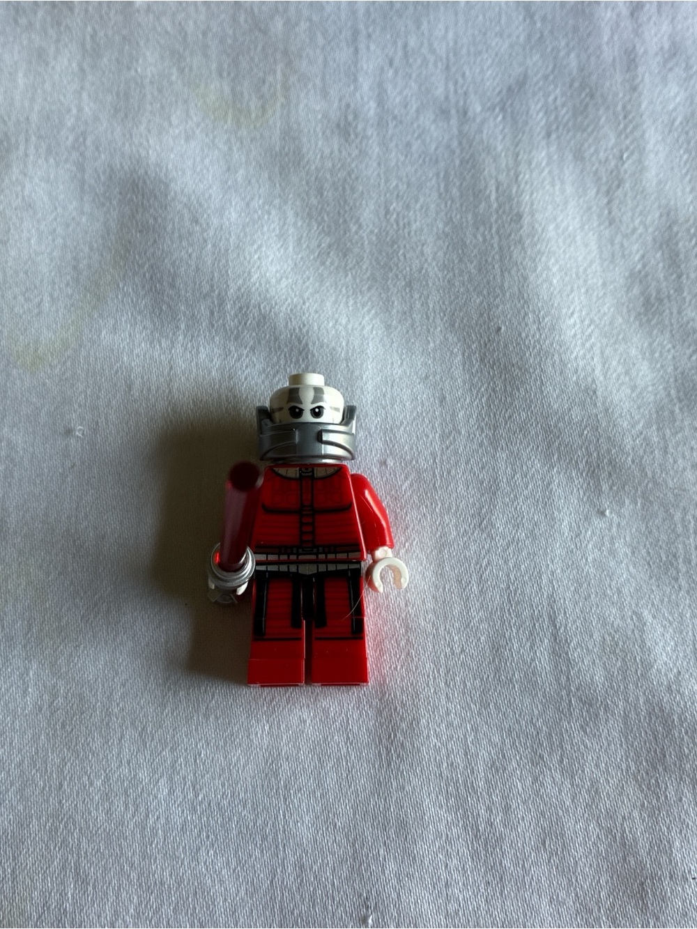 Darth Malet Sith Lego Red Astronaut Minifigure with Silver Helmet